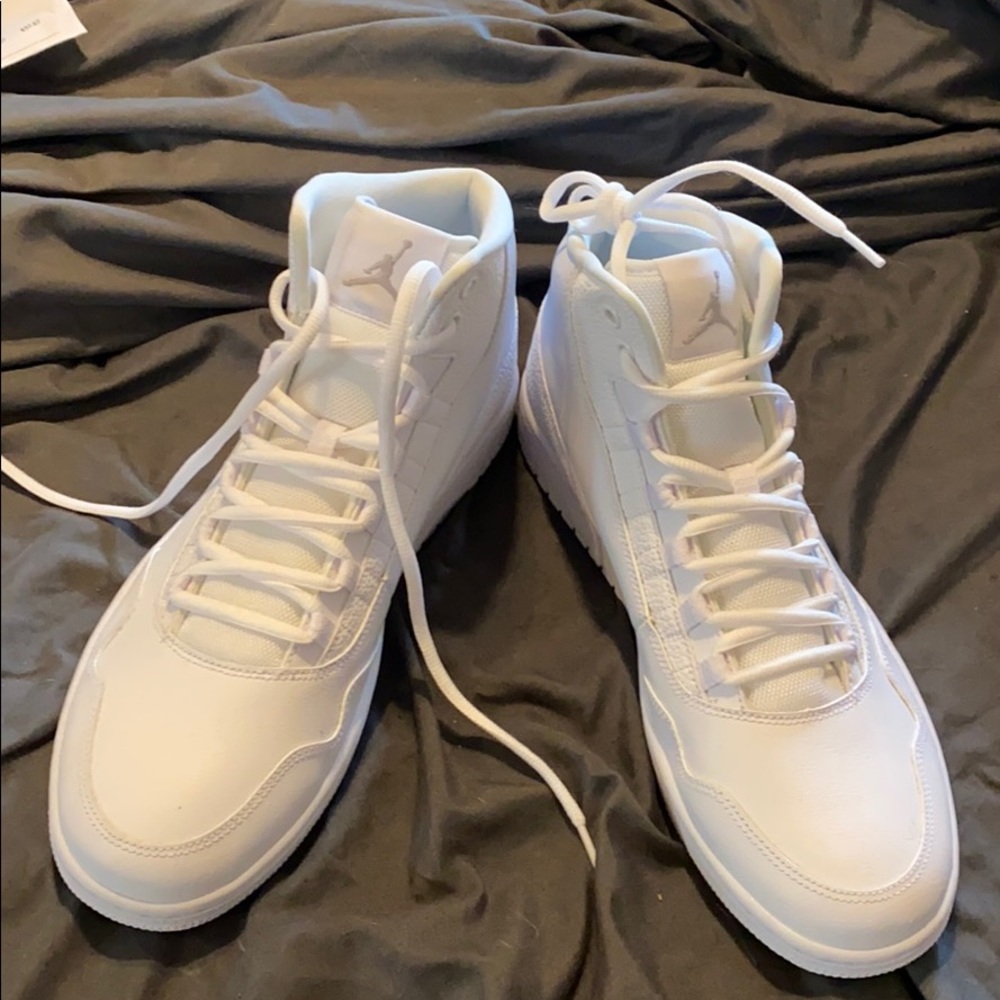 Brand new in the box white Jordan,s